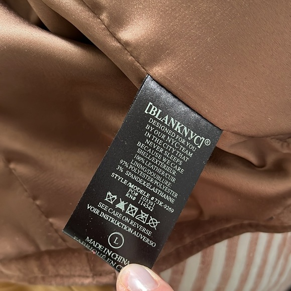 Blank NYC Suede Leather Jacket - Blush - Picture 7 of 7